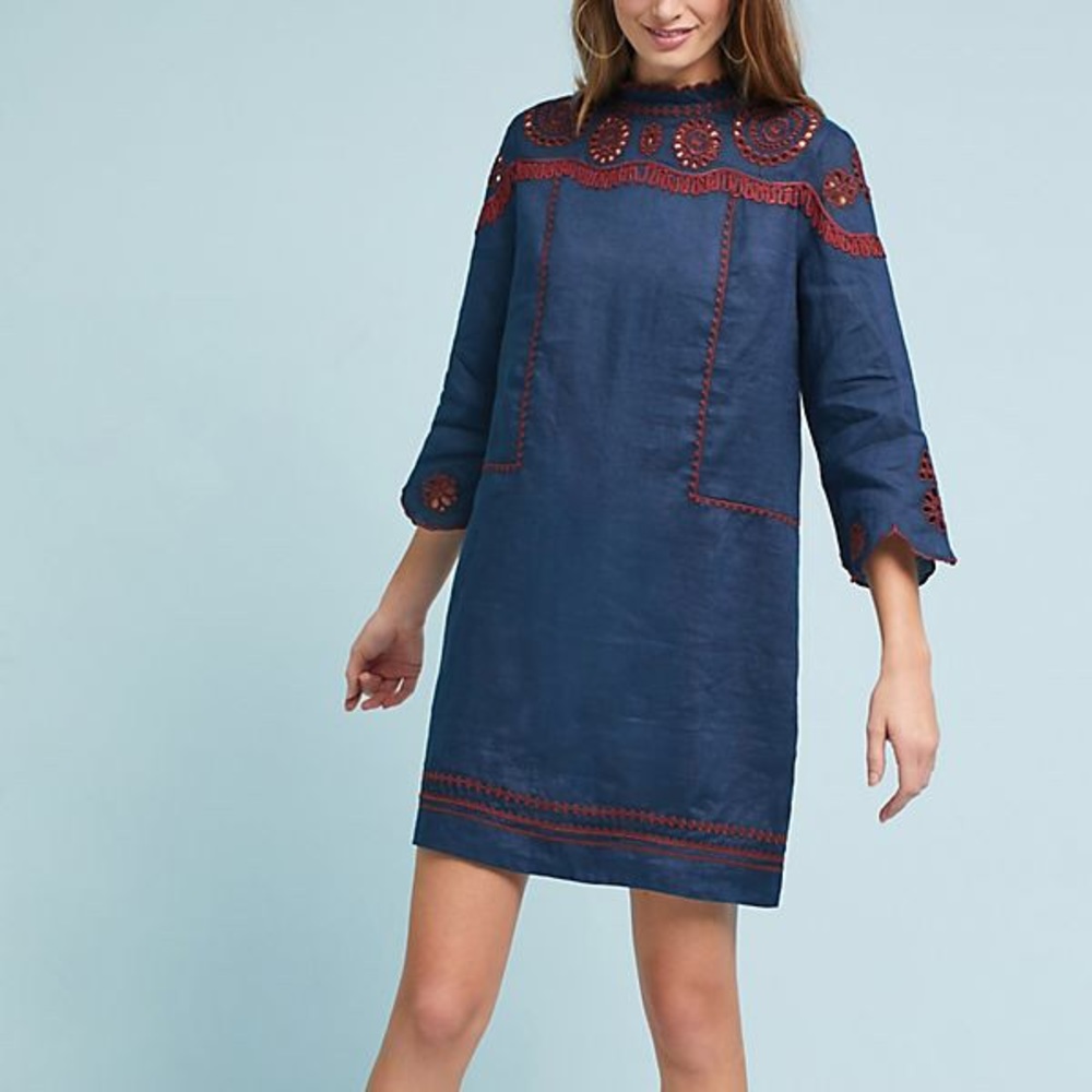 M.I.H. Embroidered Mini Dress